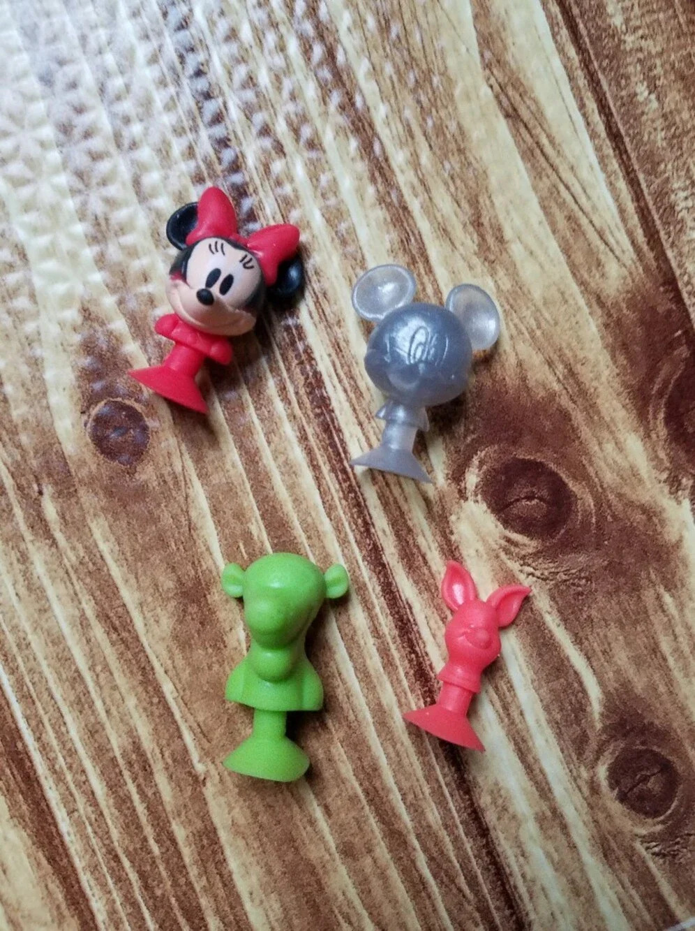 Disney Best Buddies Micro Popz Mini Suction Figures Lot of 4 Tigger Piglet